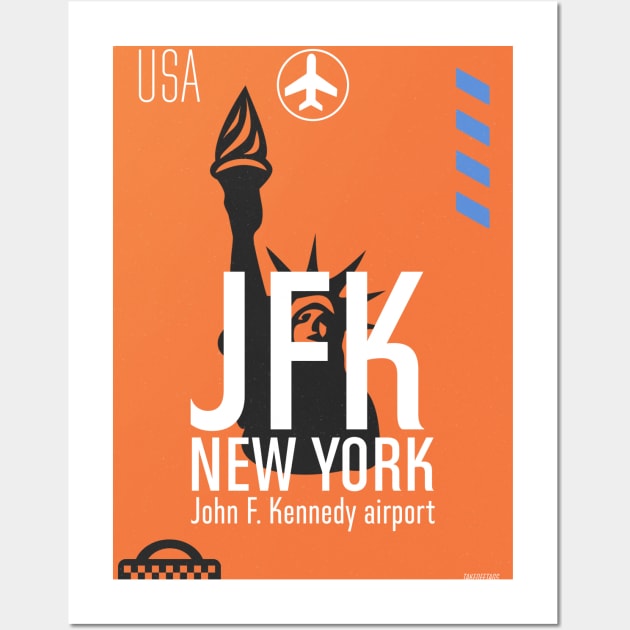 Airport New York JFK Wall Art by Woohoo